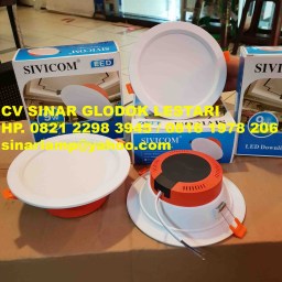 Lampu Downlight LED 9 watt Sivicom